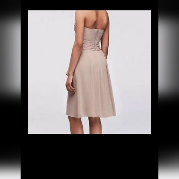 (JUST LISTED) NWT! GORGEOUS WATTERS FRENCH VANILLA CRINKLE CHIFFON DRESS - Picture 5 of 11